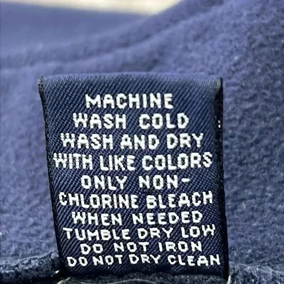 GAP Men’s Fleece 1/4 Zip Pullover Size Large Navy - Picture 9 of 11